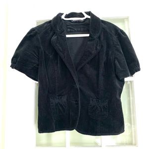 Black Velvet Jacket, Sz 10, Like New